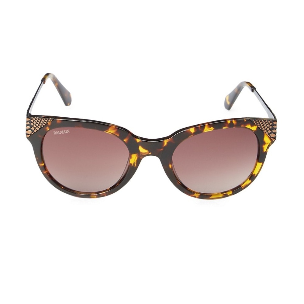 new Balmain ☀︎︎ Cat Eye Sunglasses ☀︎︎ Tortoise Shell Print ☀︎ Brown Lenses ☀︎ - Picture 1 of 16